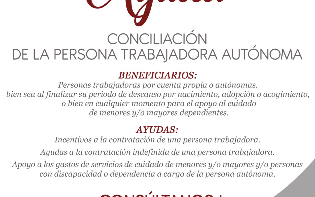 Ayuda «Conciliación Persona Trabajadora Autónoma»