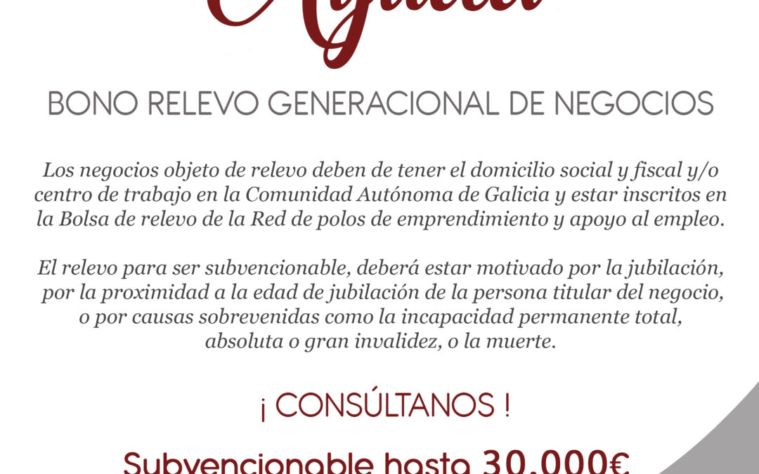 Ayuda Bono Relevo Generacional