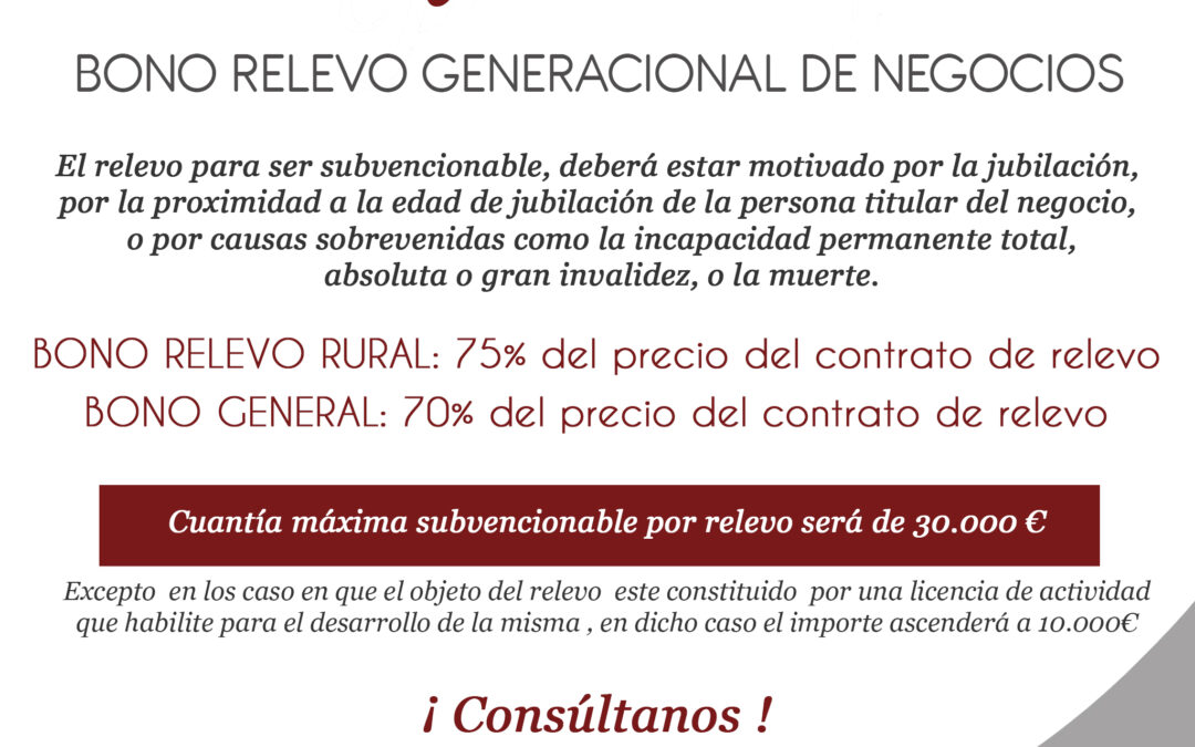 Ayuda «Bono relevo generacional»