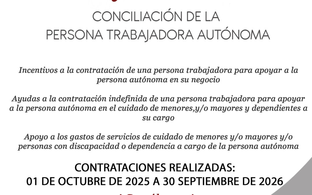 Ayuda «Conciliación de la Persona Trabajadora Autónoma»