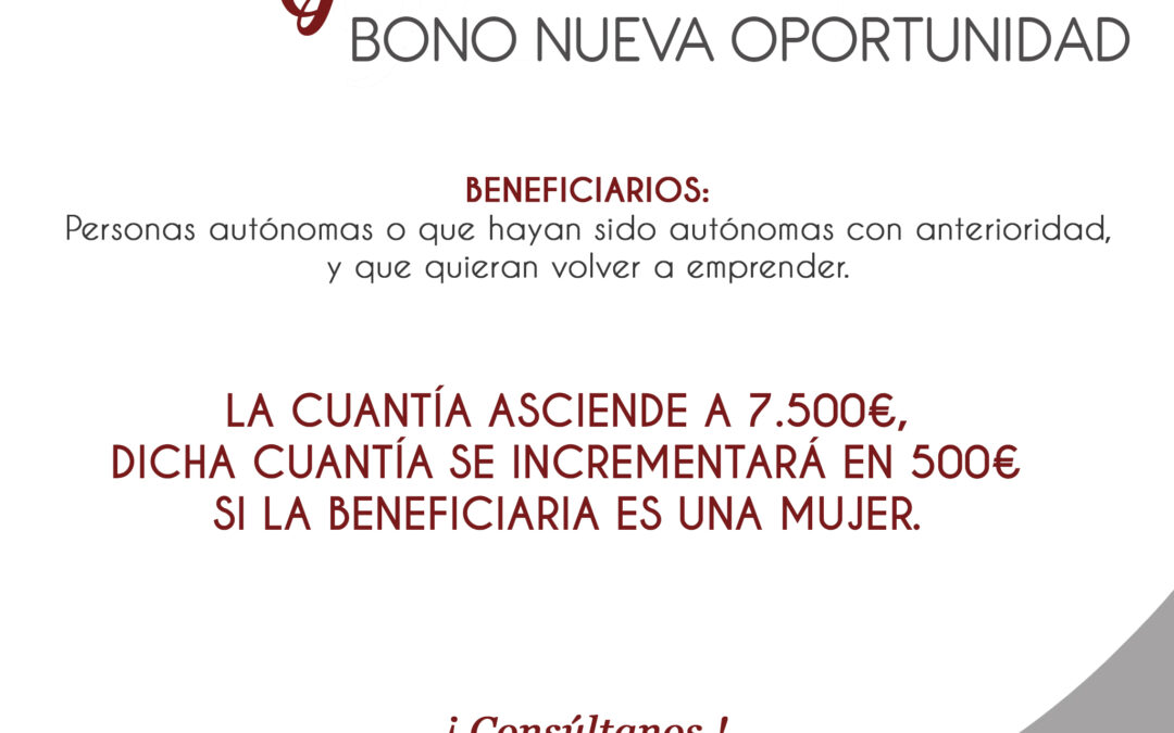 Ayuda «Bono Nueva Oportunidad»